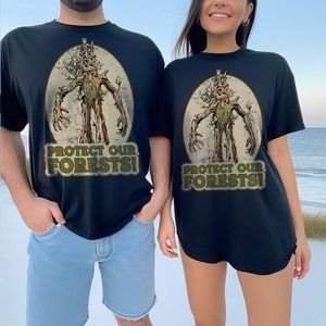 Treebeard Forest Shirt Fangorn Middle Earth Classic Unisex Retro 2 Sided
